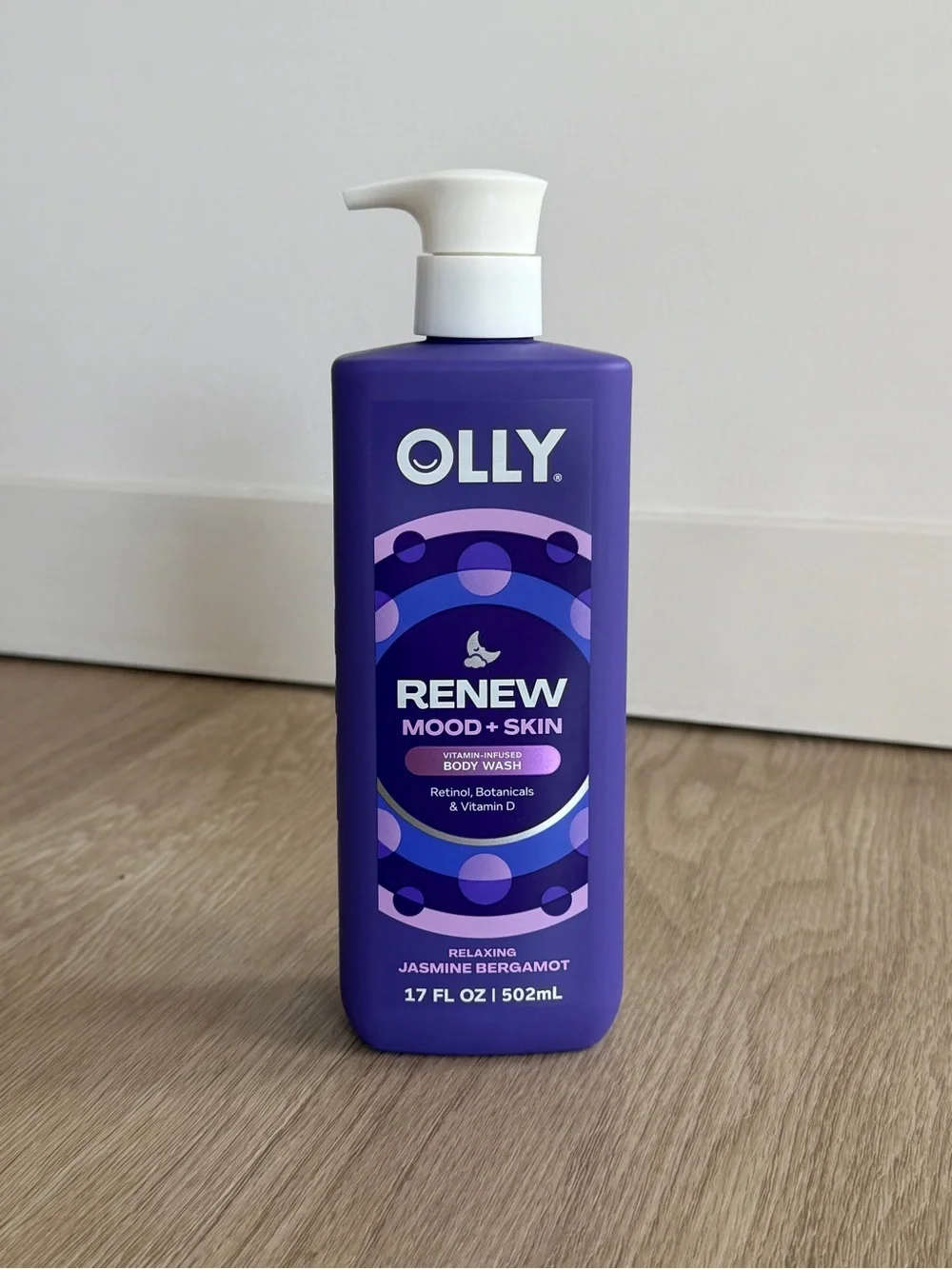 OLLY Renew Mood + Skin Body Wash Vitamin Infused Jasmine Bergamot 17oz Brand New